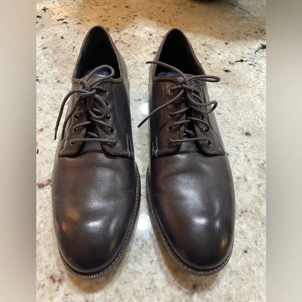 COLE HAAN GRAND 360 BROWN LEATHER OXFORDS SIZE 9.5 M